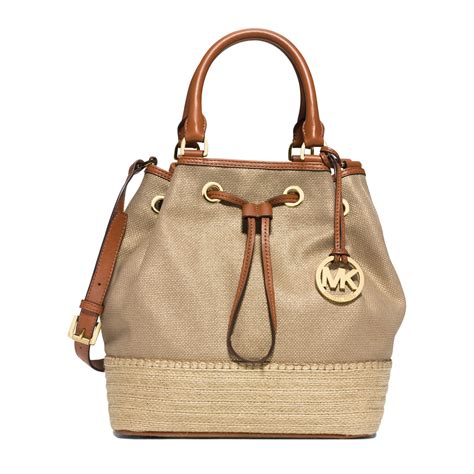 michael kors large marina canvas shoulder tote|michael kors large grab bag.